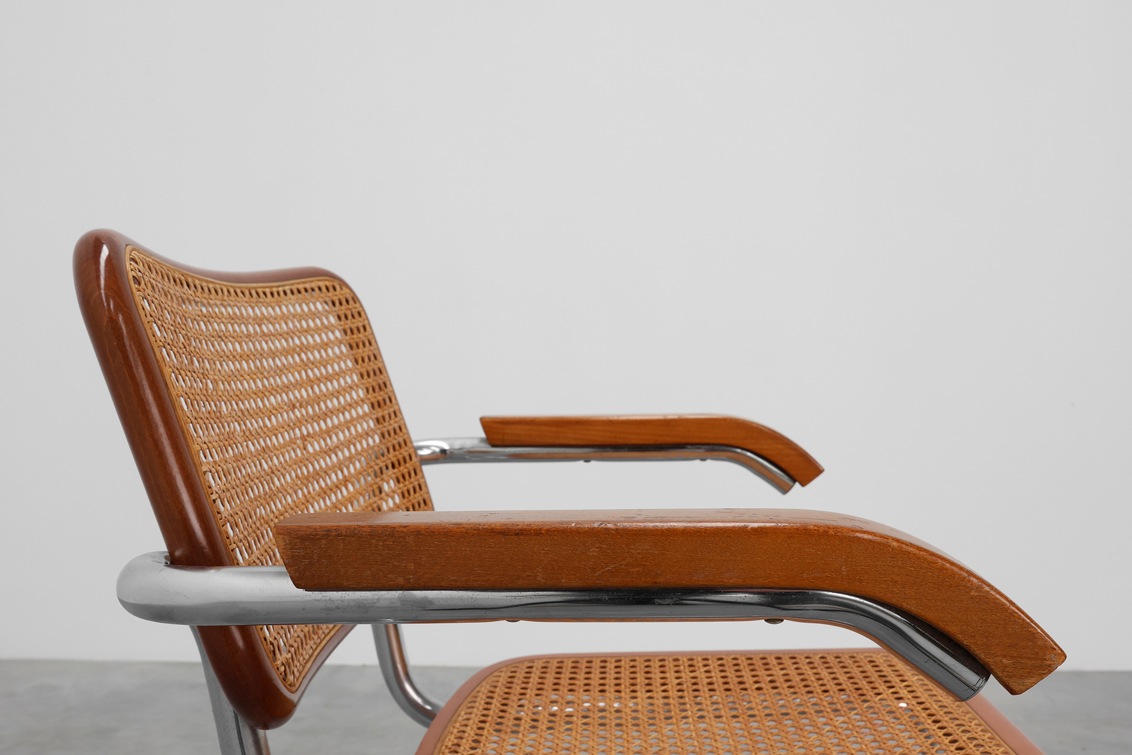 Two Bauhaus Cesca B64 Armchairs by Marcel Breuer, Italy 1928 thumbnail